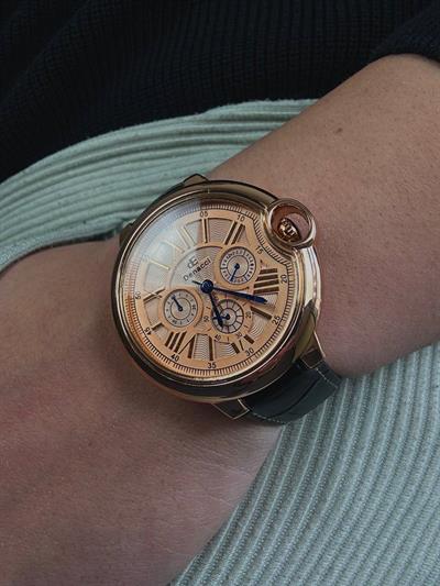Denacci Black Cord Vintage Wristhwatch