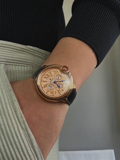 Denacci Black Cord Vintage Wristhwatch