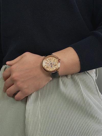 Denacci Black Cord Vintage Wristhwatch