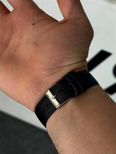 Denacci Black Skin Cord Vintage Wristwatch