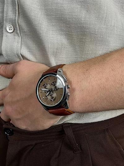 Denacci Brown Skin Cord Vintage Wristhwatch