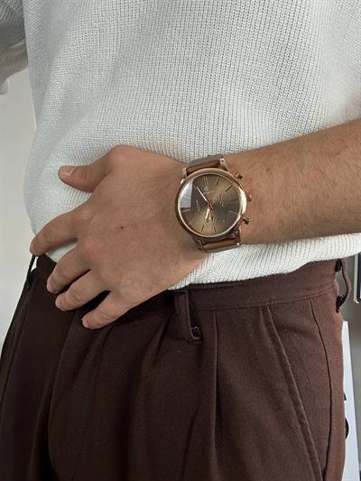 Denacci Light Brown Old Money Wristhwatch