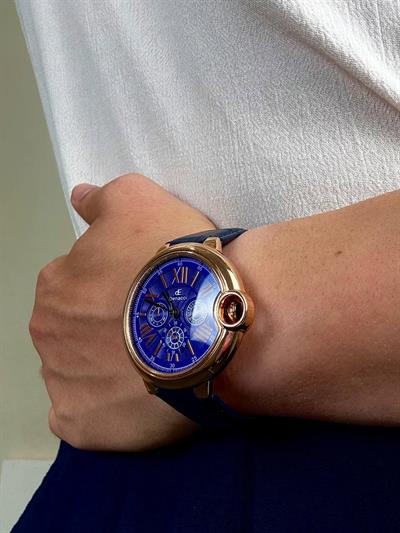 Denacci Vintage Navy Blue Cord Wristhwatch