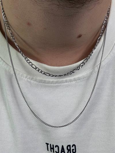 Double Figaro Chain Necklace