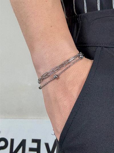 Double Long Chain Bracelet