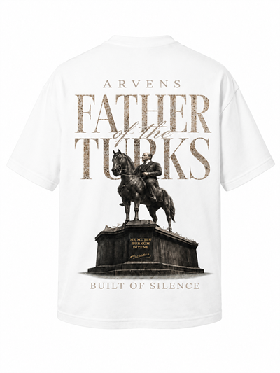 Father Of Turks Premıum Beyaz Oversize T-shırt