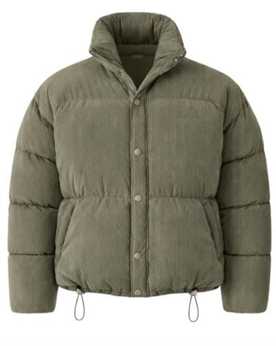 Frostline Haki Erkek Oversize Fit Premium Şişme Mont