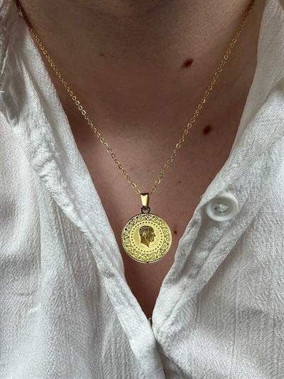 Gold M.Kemal Atatürk Necklace