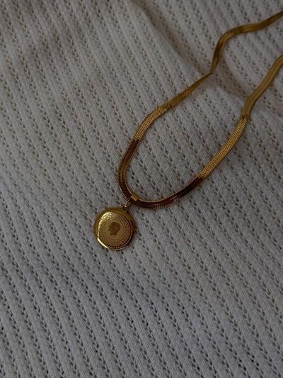 Gold Mustafa Kemal Atatürk Necklace