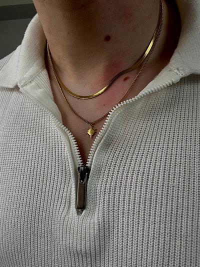 Gold North Star Necklace