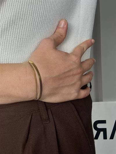 Gold Slim-Thick Bracelet