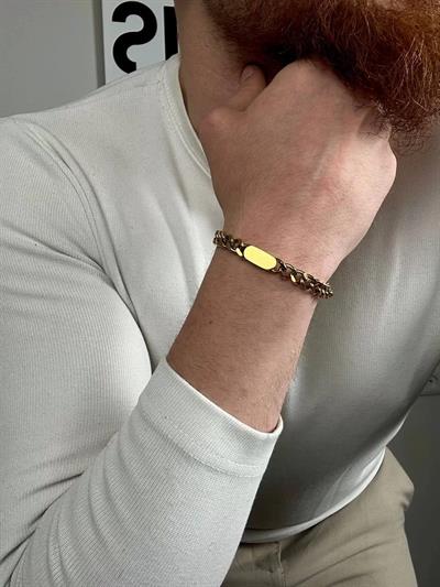 Gold Thick Chain Bracelet