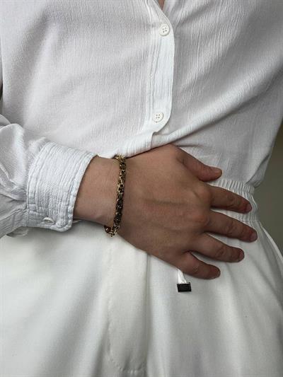 Gold Thick Steel Chain Set