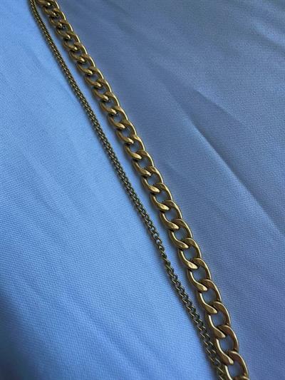 Gold Two Chain Bracelet