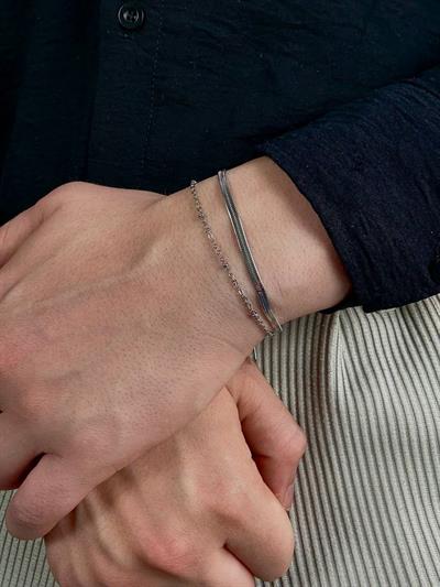 Italian Two Chain Bracelet
