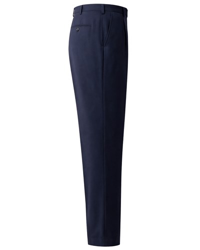 Lacivert Pileli Baggy Kumaş Pantolon