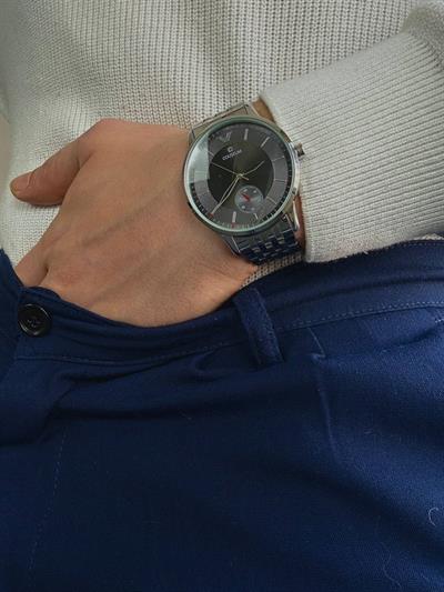 Silver Angle Grey Vintage Wristhwatch