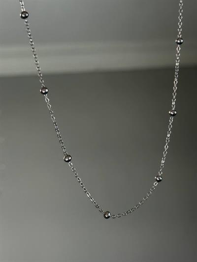Silver Ball Necklace