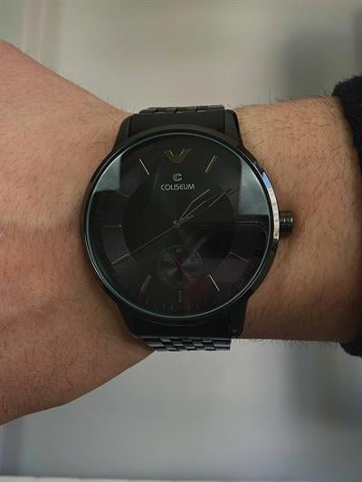 Silver Black Cord Vintage Wristhwatch