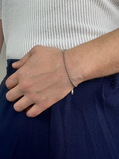 Silver Dot Chain Bracelet