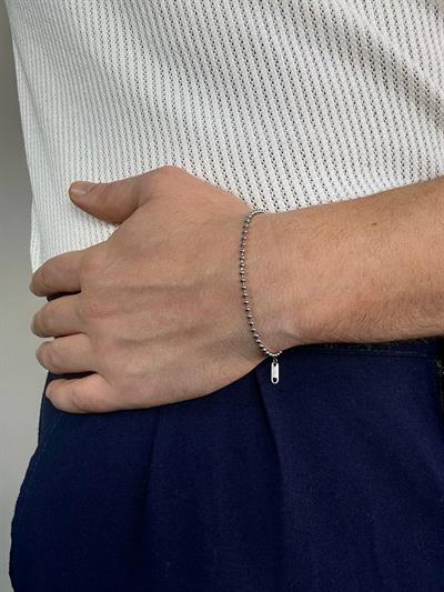 Silver Dot Chain Bracelet
