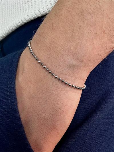 Silver Dot Chain Bracelet