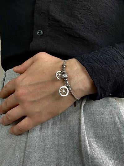 Silver Double Star Bracelet