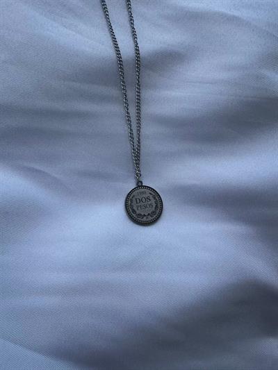 Silver Elizabeth Double-Sided Necklace