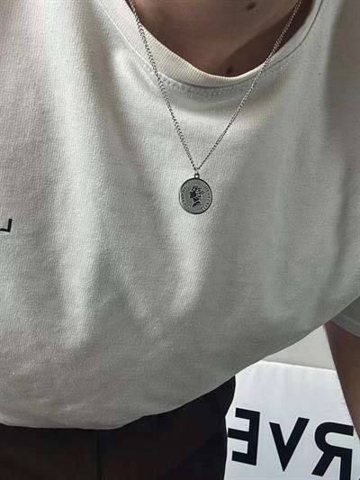 Silver Elizabeth Double-Sided Necklace