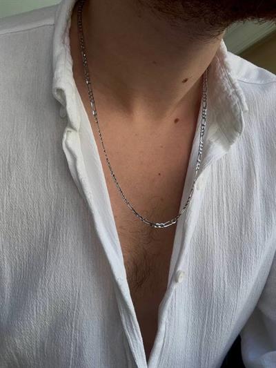 Silver Figaro Chain