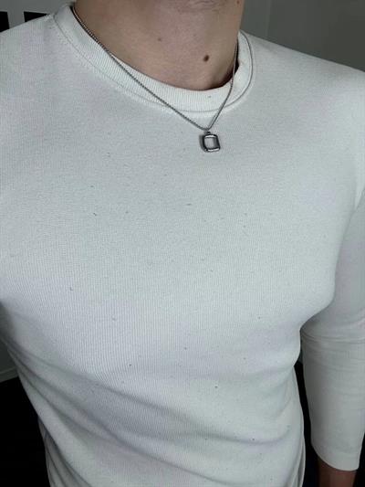 Silver Frame Necklace