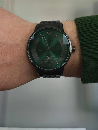 Silver Green Screen Vintage Wristhwatch