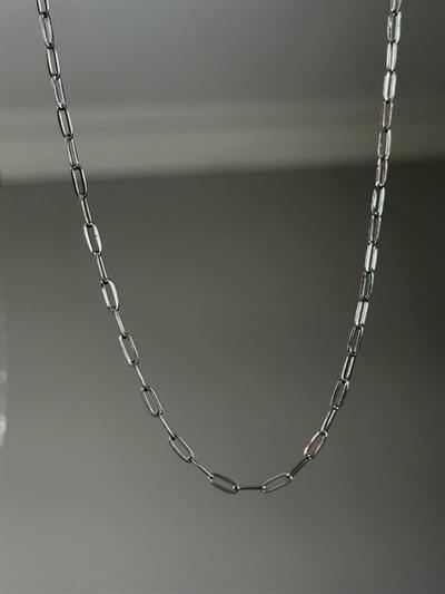 Silver Long Chain Necklace