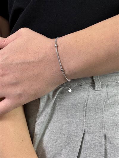 Silver North Ball Bracelet
