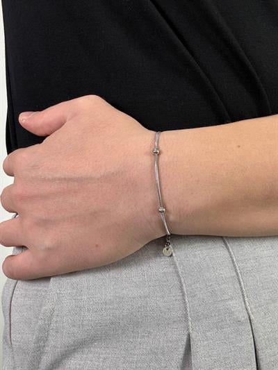 Silver North Ball Bracelet