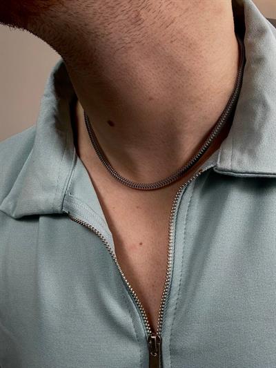 Silver Slim Snake Necklace