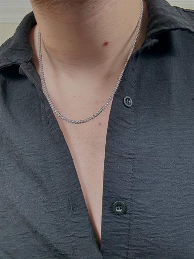 Silver Stylish Detail Necklace