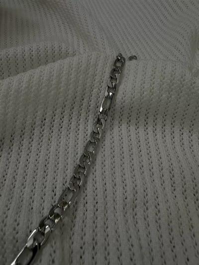 Silver Thick Figaro Bracelet