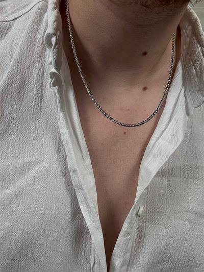 Silver Twist Embroidered