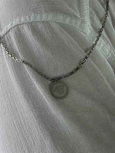 Silver Versace Necklace
