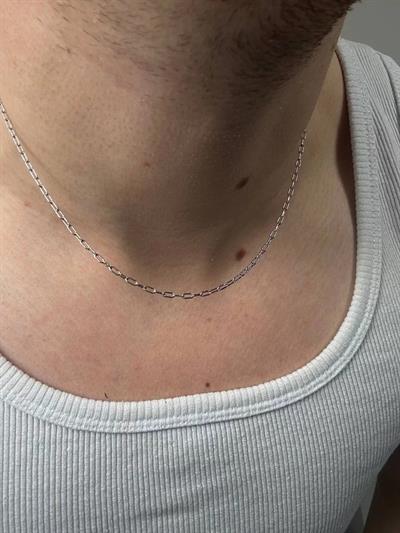 Silver Wide Chain Bracelet