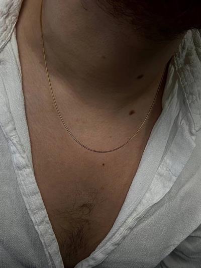 Slim Gold Mirror Necklace