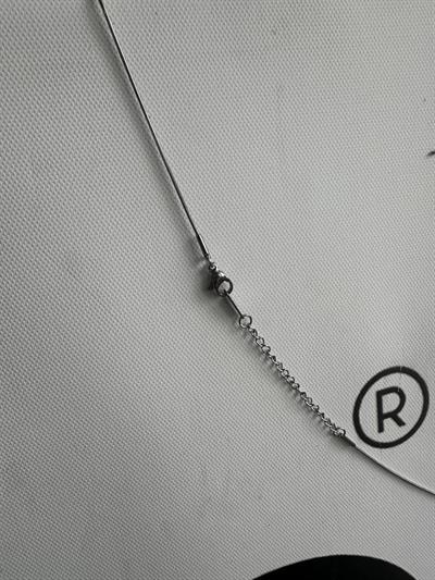 Slim Silver Mirror Necklace