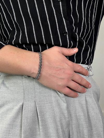 Slim Silver Rolex Bracelet