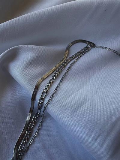 Three Chain Silver Bracelet