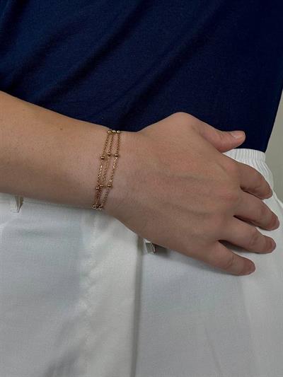 Triple Dot Gold Bracelet