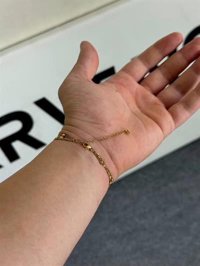 Triple Dot Gold Bracelet