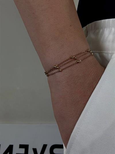 Triple Dot Gold Bracelet