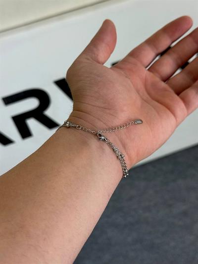 Triple Dot Silver Bracelet