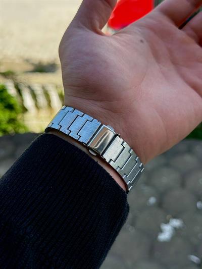 Turquoise Dial Silver Vintage Wristwatch